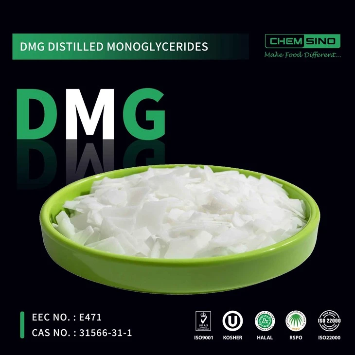 Matvælainnihald E471 Eimað einglýseríð DMG Flake CAS nr. 123-94-4
