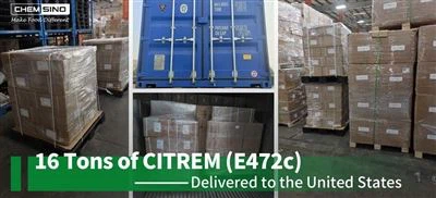 16 tonn af CITREM (E472c) afhent til Bandaríkjanna