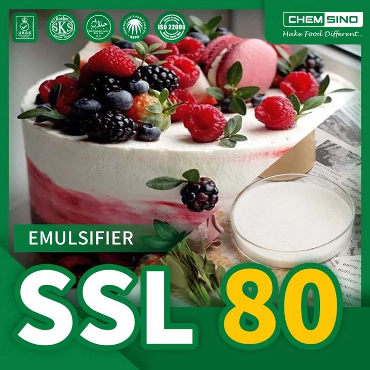 Natríumstearóýl laktýlat SSL80 prósent sem stöðugleiki í þeyttu áleggi